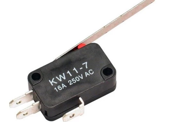 Chave Fim de Curso/Micro Switch Kw11-7 3t 16a Haste 60mm