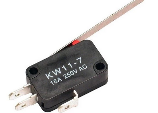 Chave Fim de Curso/Micro Switch Kw11-7 3t 16a Haste 60mm